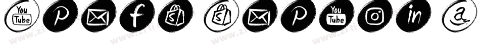 Icons Social Media 16字体转换